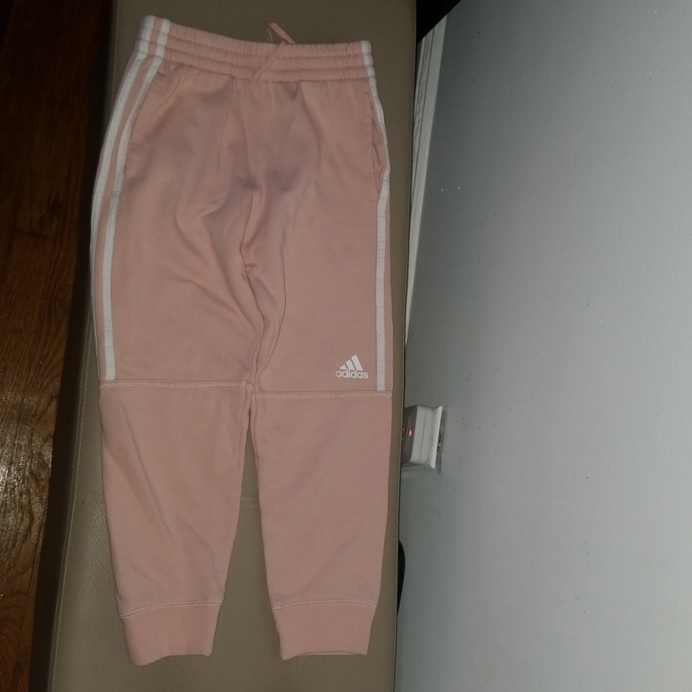 Adidas pink sweat pants